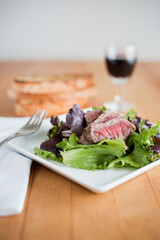 steak salad
