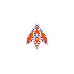 illustration logo bee vector templet