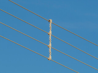 Vertical electrical system cable spacer