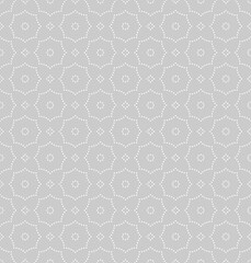 Dotted line hexagonal molecular seamless repeat pattern background