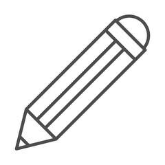 teach school and education write pencil creativity line style icon