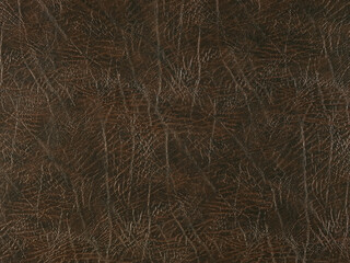 Not a genuine leather of brown color