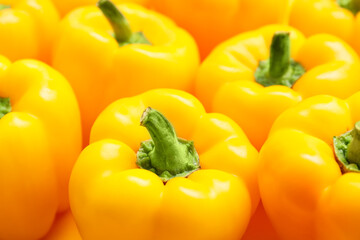 Yellow bell pepper as background