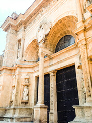 Obraz premium Fachada de Catedral Primada en Santa Domingo