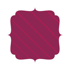 elegant red color frame icon