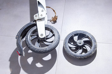 replacement and repair of electric scooter wheels.