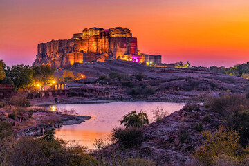  Mehrangarh Fort in evening