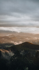 Sunset in the mountains