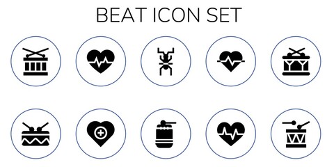 beat icon set