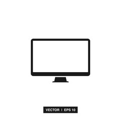 Computer, desktop, monitor icon