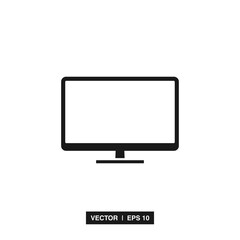 Computer, desktop, monitor icon