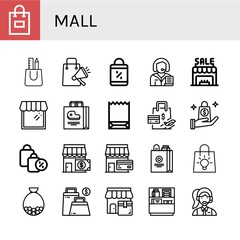 Set of mall icons