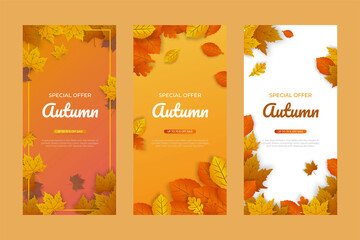 Template social media promotion festival autumn can be used for promotion sale etc