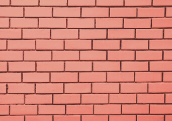 brick block wall of light pink pastel color background