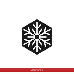 Snow flower icon vector