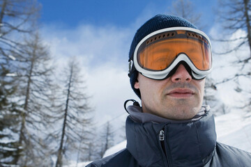 Man wearing goggles