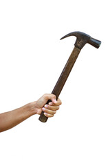 The nail hammer is an important tool for carpenters.