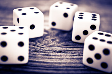 dice on the table