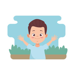 cute little boy avatar character