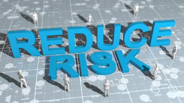 Reduce risk workplace health and safety of people at work title animation 