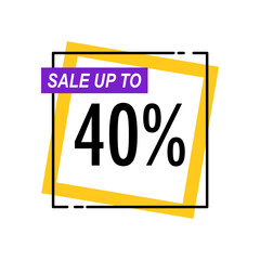 Modern Sale Up To 40 Percent Label