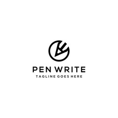 Illustration of pencil to write logo design 