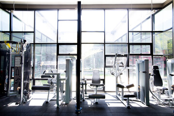 Fototapeta premium Machine in fitness center