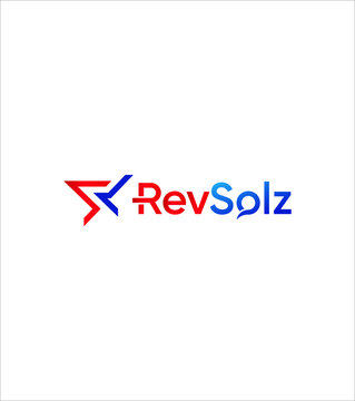 Creative modern Rev Solz logo template, Vector logo for business and company identity 