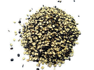 Split Black Lentil Also Know as Black Gram, Black Urad Dal, Vigna Mungo, Urad Bean, Urad Dal,...