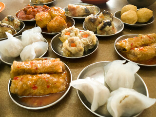assort of dim dum yumcha hong kong style