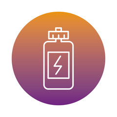 water gym bottle block style icon