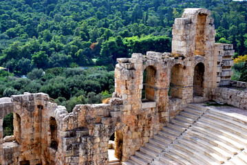 Fototapeta na wymiar Amphitheatre in Athens, Greece