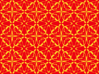 Seamless pattern design with floral background elements, beautiful ornaments, black, white, orange, pink, red, green, yellow, blue, gray, purple, brown