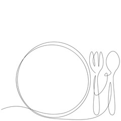 fork and spoon background vector illustration 