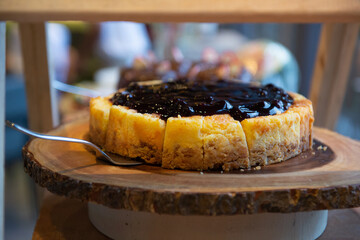 blueberries cheese cake