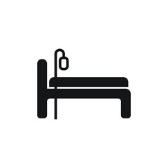 Medical bed icon design. vector illustration