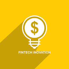 fin-tech innovation icon, Business icon vector