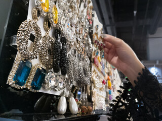 girl shopping jewelry retail boutique