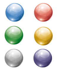 balle, bulle, sphère, en verre, bleu, isolé, cercle , métallique, 3-d, rond, illustration, globe, conception, brillant, rouge, coloré, 