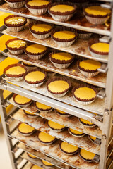 muffin before bake in container