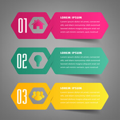 modern text box template, banner Infographics