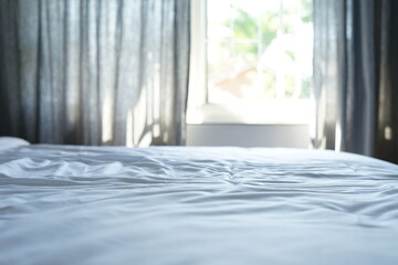 Fototapeta na wymiar bedroom in the morning