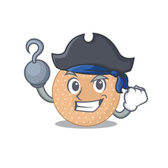 one hook hands Pirate character rounded bandage cartoon design