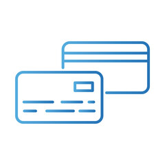 credit card payment online gradient style icon