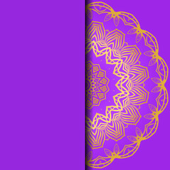 Ethnic Mandala ornament. Templates with mandalas. Vector illustration for congratulation or invitation.