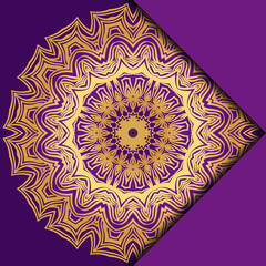Mandala background for book cover, invitation. Vector illustration