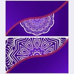 Luxury background. with mandala Vector card template.