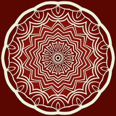 Decorative mandala flower ornament. pattern. vector. Tribal Ethnic Arabic, Indian, motif. for fashion design, wallpaper, invitation