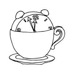 Coffee Time icon design. Creative simple coffee time icon.