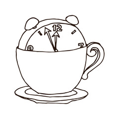 Coffee Time icon design. Creative simple coffee time icon.